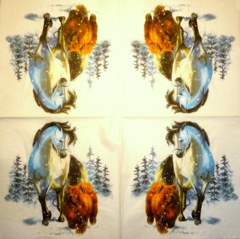 051 Horses - 3-ply - Ambiente